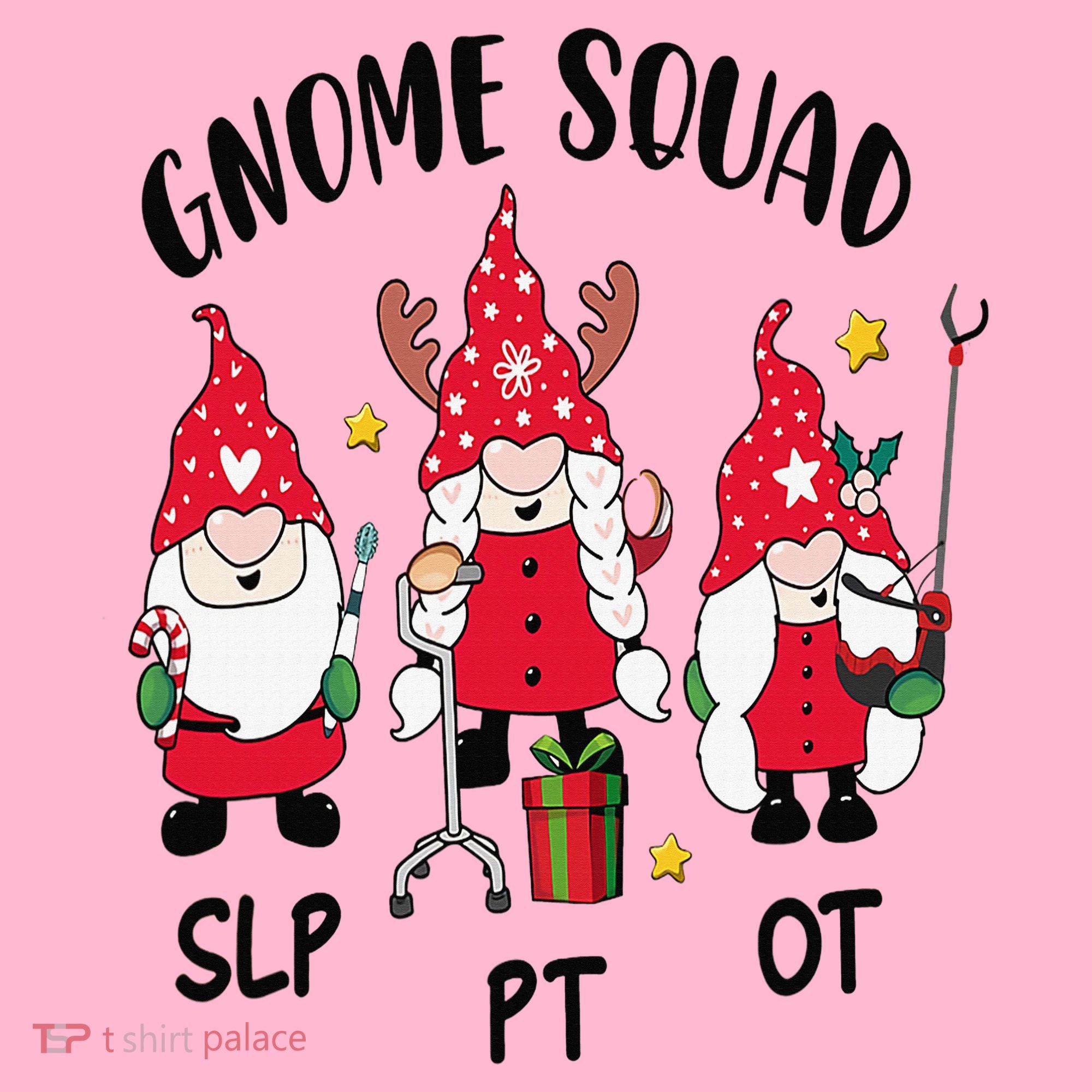 Gnome Squad SLP OT PT Christmas Team Occupational Therapist Coaster