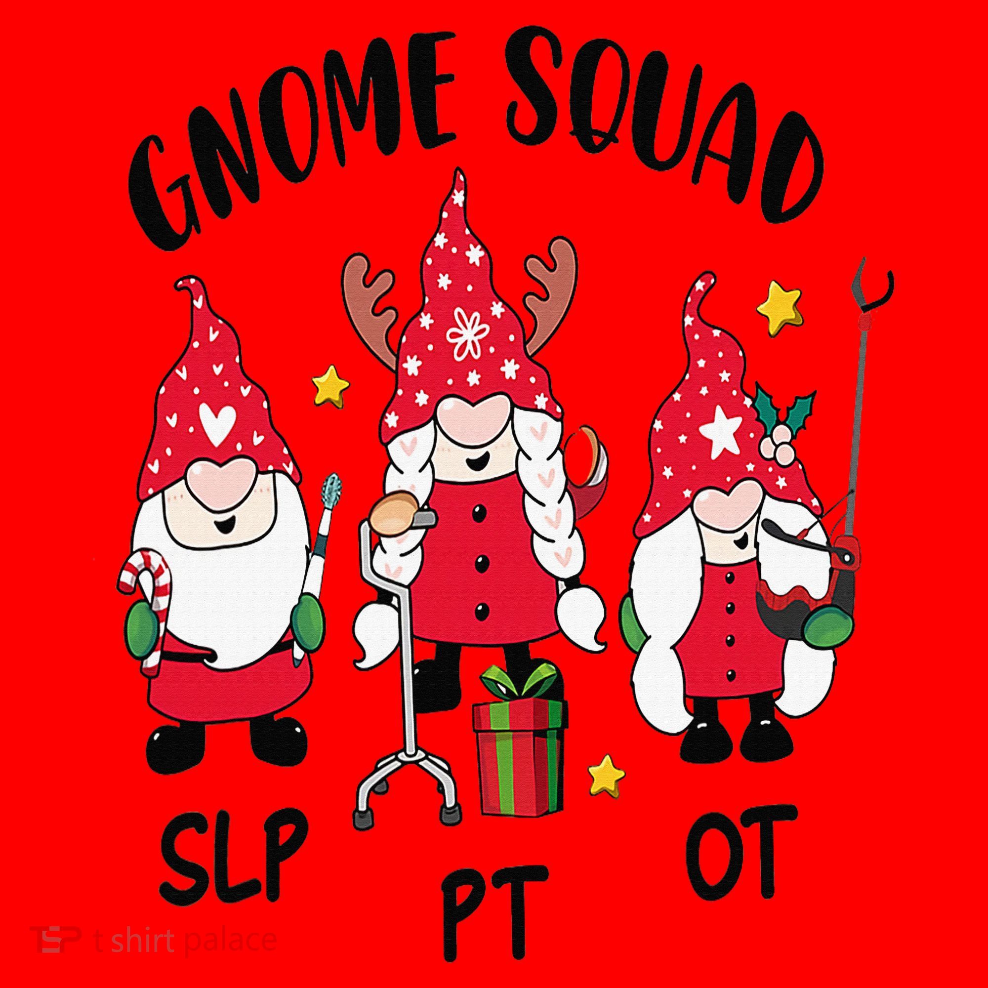Gnome Squad SLP OT PT Christmas Team Occupational Therapist Santa Hat