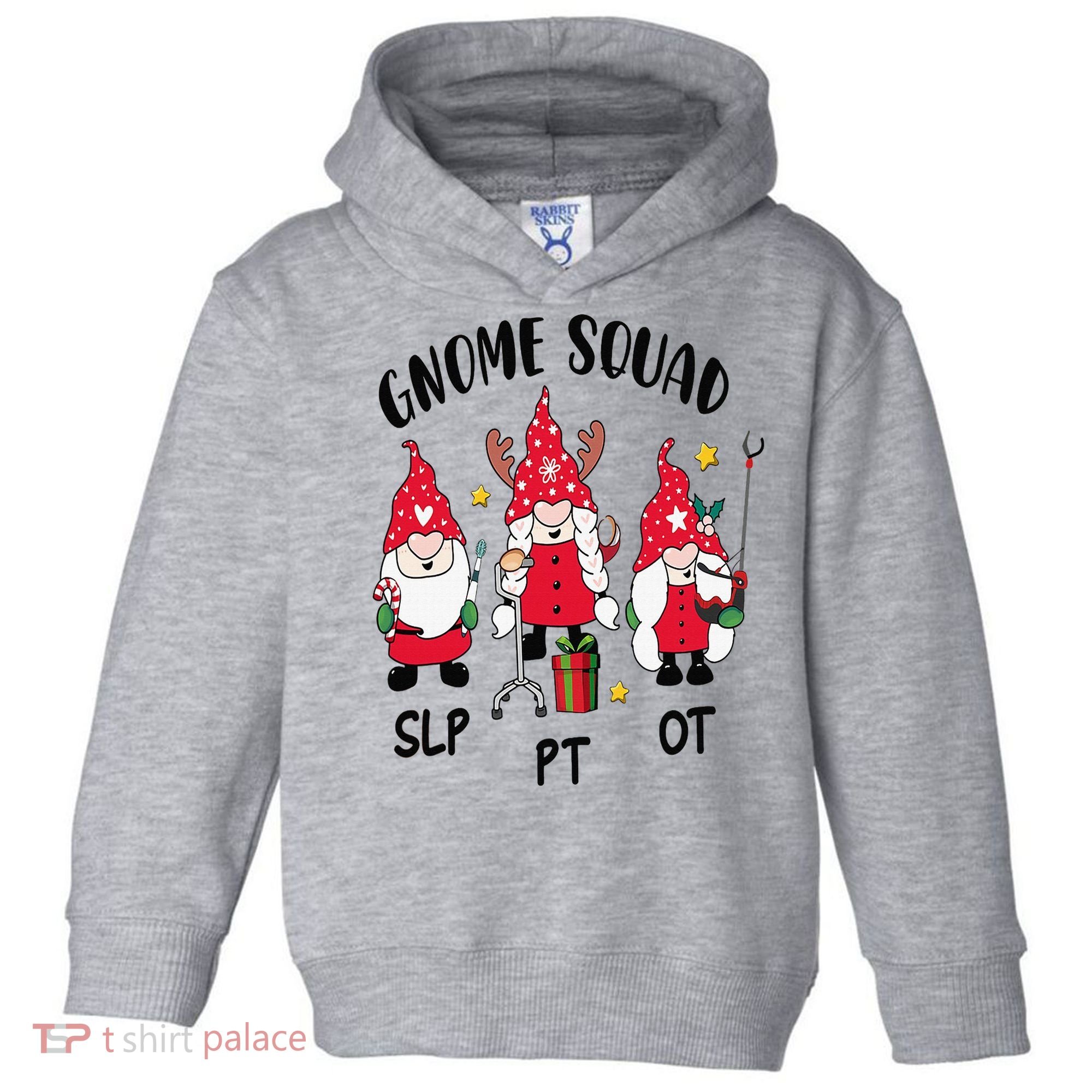 Gnome Squad SLP OT PT Christmas Team Occupational Therapist Toddler Hoodie