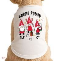 Gnome Squad SLP OT PT Christmas Team Occupational Therapist Doggie Tank thumb 0