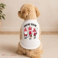 Gnome Squad SLP OT PT Christmas Team Occupational Therapist Doggie Tank thumb 2
