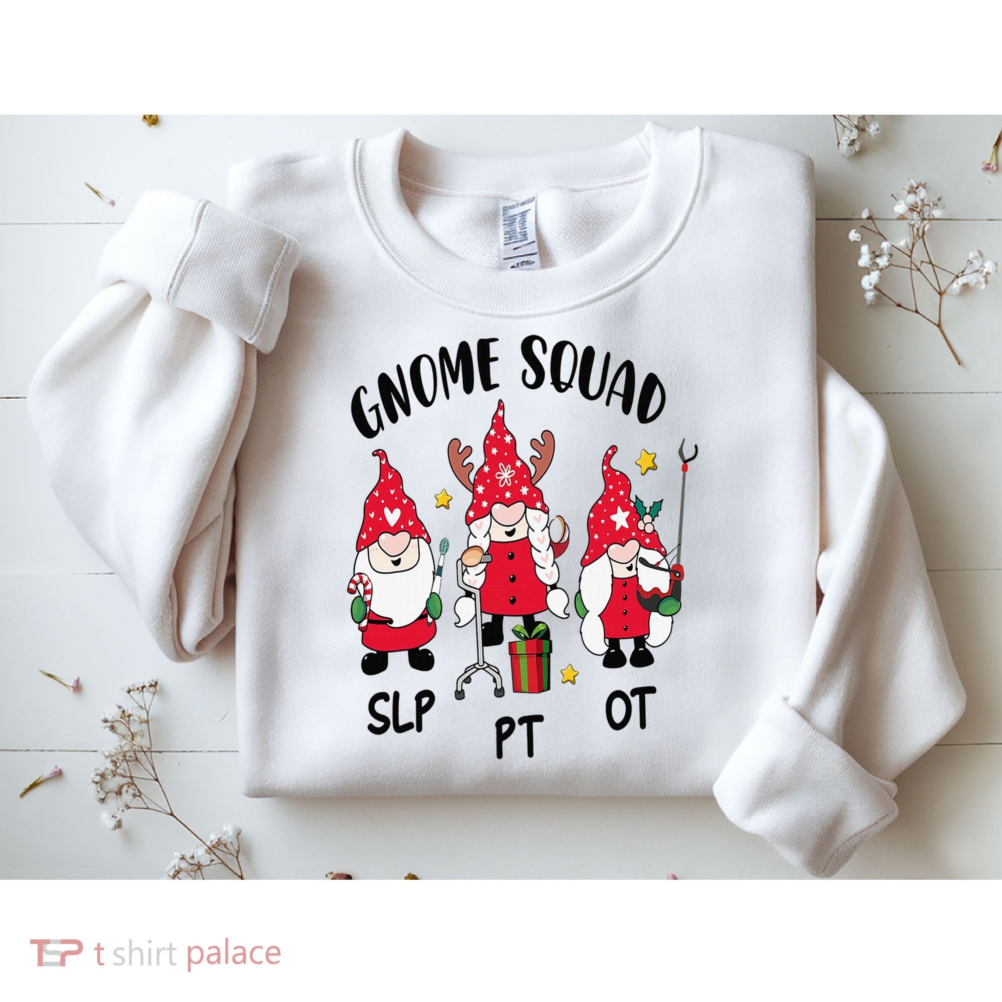 Gnome Squad SLP OT PT Christmas Team Occupational Therapist Sweatshirt