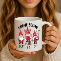 Gnome Squad SLP OT PT Christmas Team Occupational Therapist Coffee Mug thumb 3