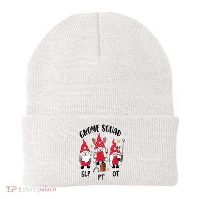 Gnome Squad SLP OT PT Christmas Team Occupational Therapist Beanie