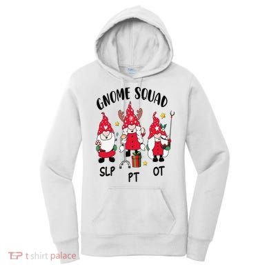 Gnome Squad SLP OT PT Christmas Team Occupational Therapist Women's Hoodie