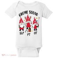 Gnome Squad SLP OT PT Christmas Team Occupational Therapist Baby Bodysuit thumb 0