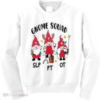 Gnome Squad SLP OT PT Christmas Team Occupational Therapist Kids Sweatshirt thumb 0