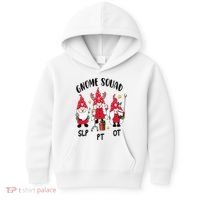 Gnome Squad SLP OT PT Christmas Team Occupational Therapist Kids Hoodie thumb 0