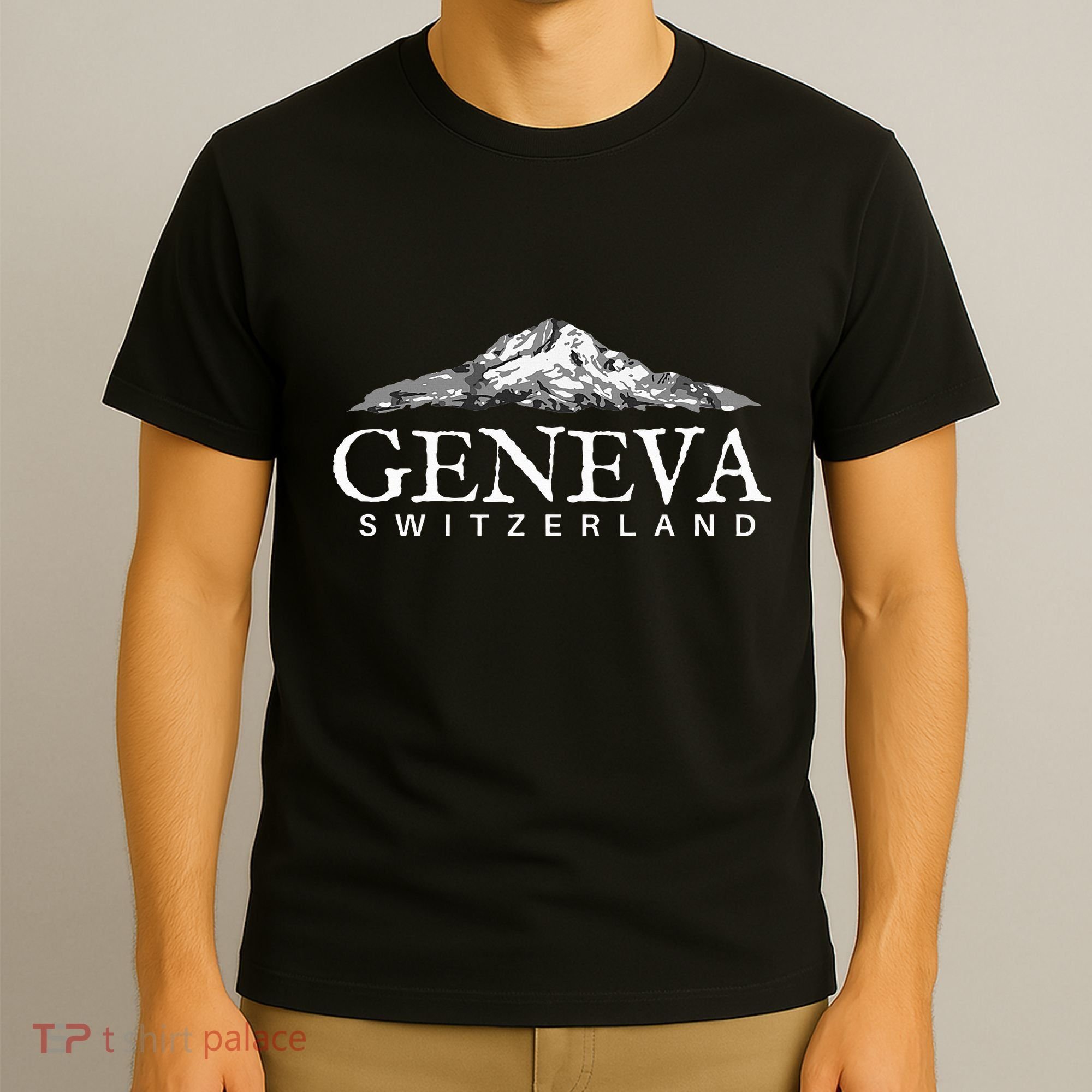 Geneva Switzerland  Swiss Alps Mountain T-Shirt