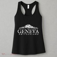 Geneva Switzerland  Swiss Alps Mountain Women's Tank Top thumb 3