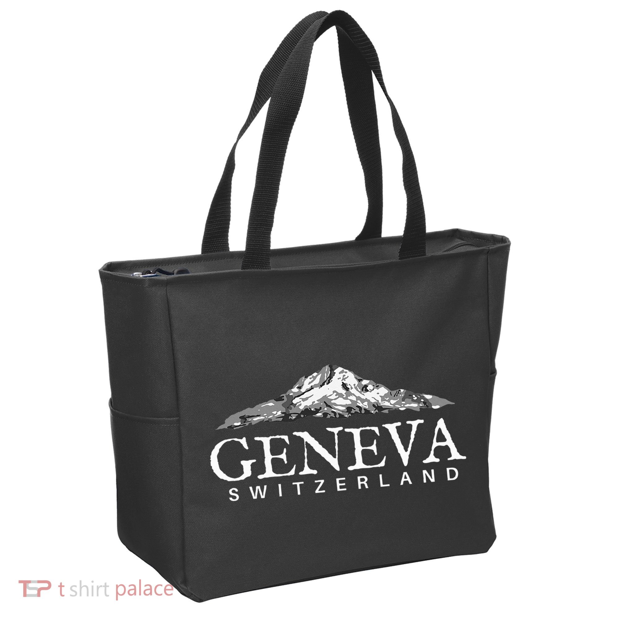 Geneva Switzerland  Swiss Alps Mountain Tote Bag