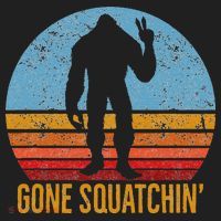  Gone Squatchin Sasquatch Peace Beanie thumb 2