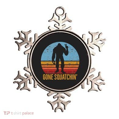  Gone Squatchin Sasquatch Peace Ornament