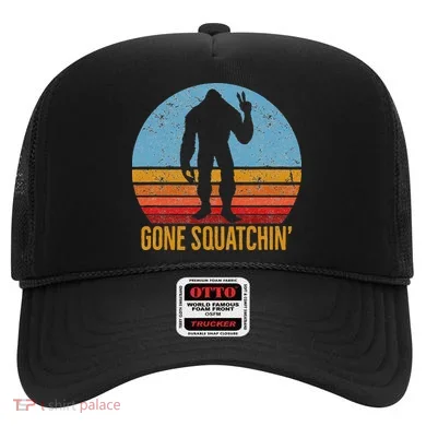  Gone Squatchin Sasquatch Peace Hat