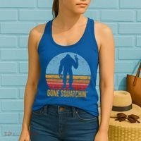  Gone Squatchin Sasquatch Peace Women's Tank Top thumb 2