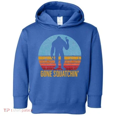  Gone Squatchin Sasquatch Peace Toddler Hoodie