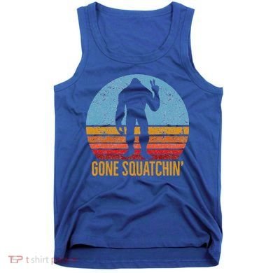  Gone Squatchin Sasquatch Peace Tank Top
