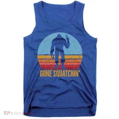  Gone Squatchin Sasquatch Peace Tank Top
