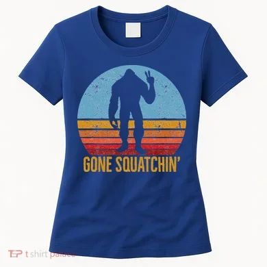  Gone Squatchin Sasquatch Peace Women's T-Shirt