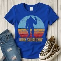  Gone Squatchin Sasquatch Peace Women's T-Shirt thumb 3