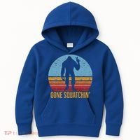  Gone Squatchin Sasquatch Peace Kids Hoodie thumb 0