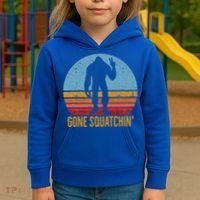  Gone Squatchin Sasquatch Peace Kids Hoodie thumb 3