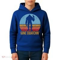  Gone Squatchin Sasquatch Peace Kids Hoodie thumb 4