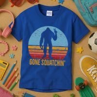  Gone Squatchin Sasquatch Peace Kids T-Shirt thumb 3