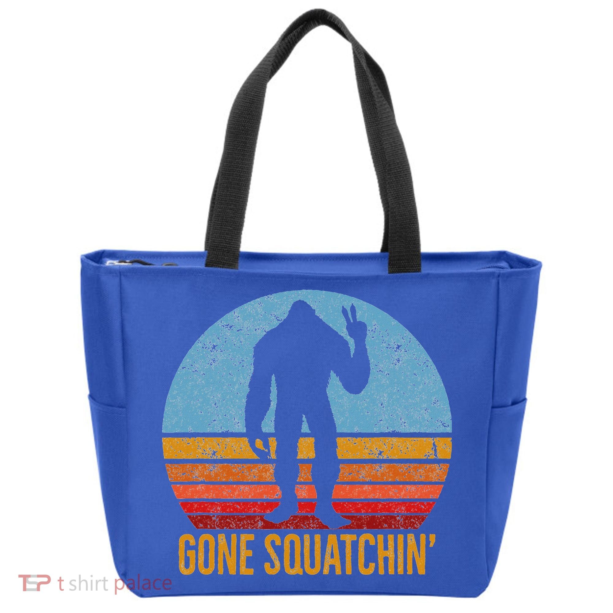  Gone Squatchin Sasquatch Peace Tote Bag