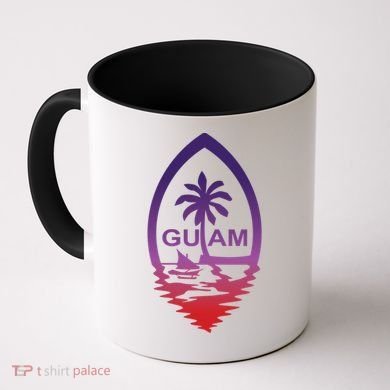 Guam Seal Shimmer Sunset Print Great Gift Cool Gift Coffee Mug