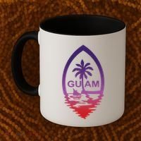 Guam Seal Shimmer Sunset Print Great Gift Cool Gift Coffee Mug thumb 2