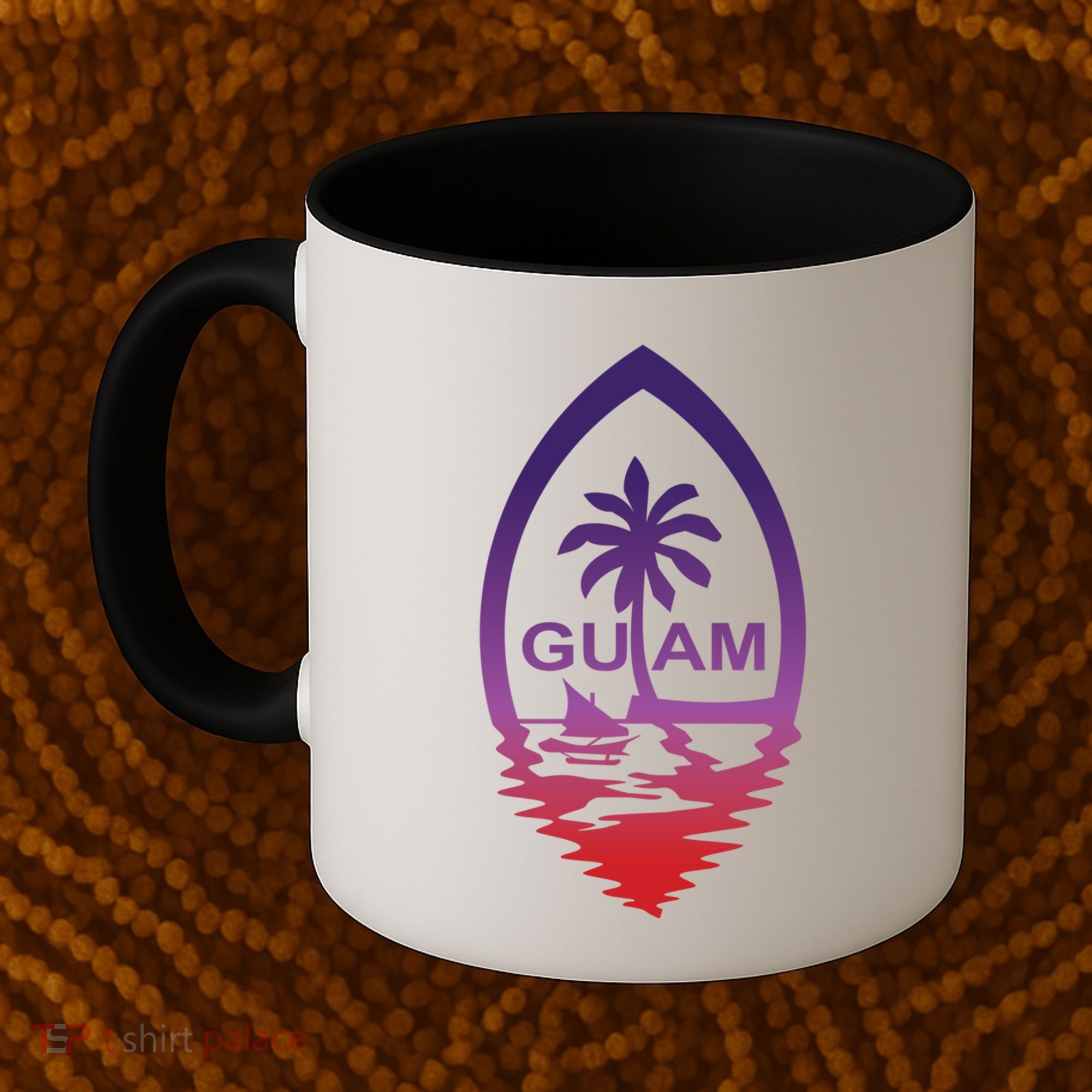 Guam Seal Shimmer Sunset Print Great Gift Cool Gift Coffee Mug