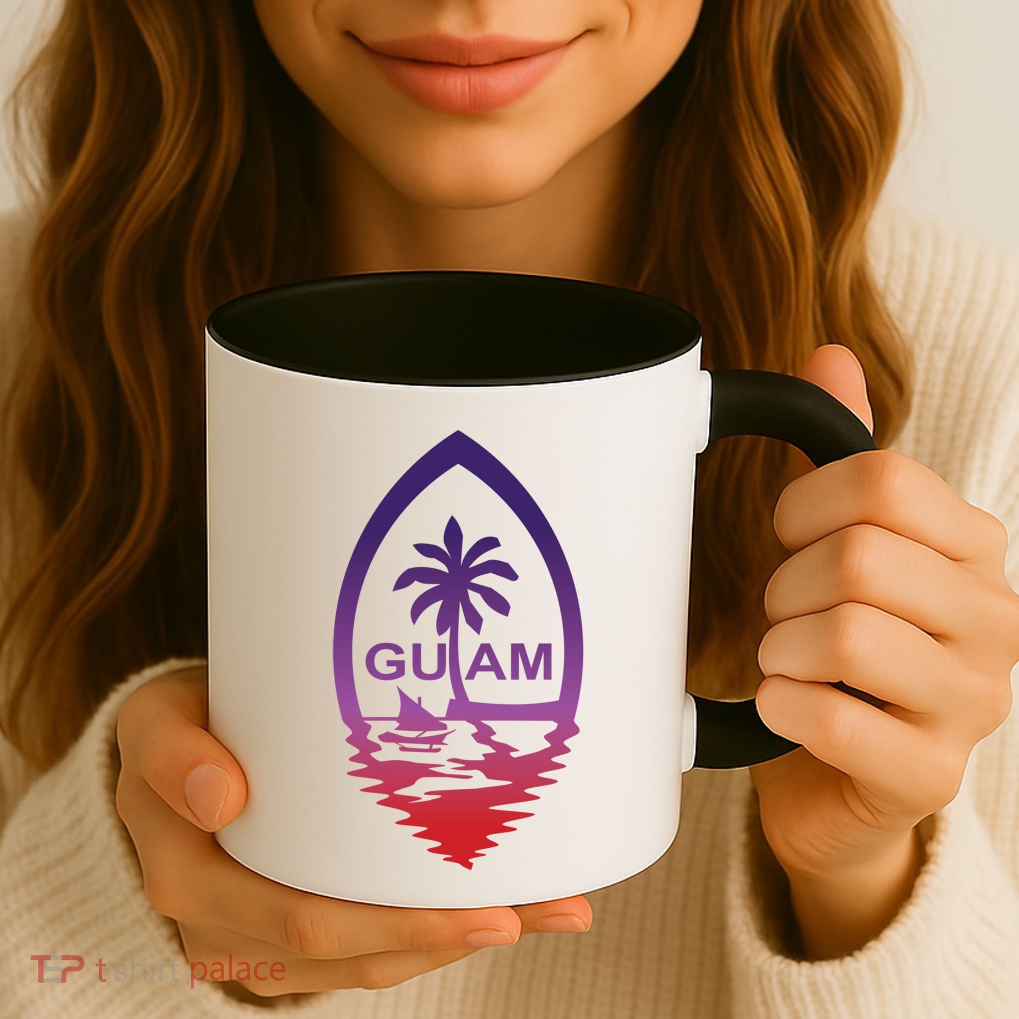 Guam Seal Shimmer Sunset Print Great Gift Cool Gift Coffee Mug