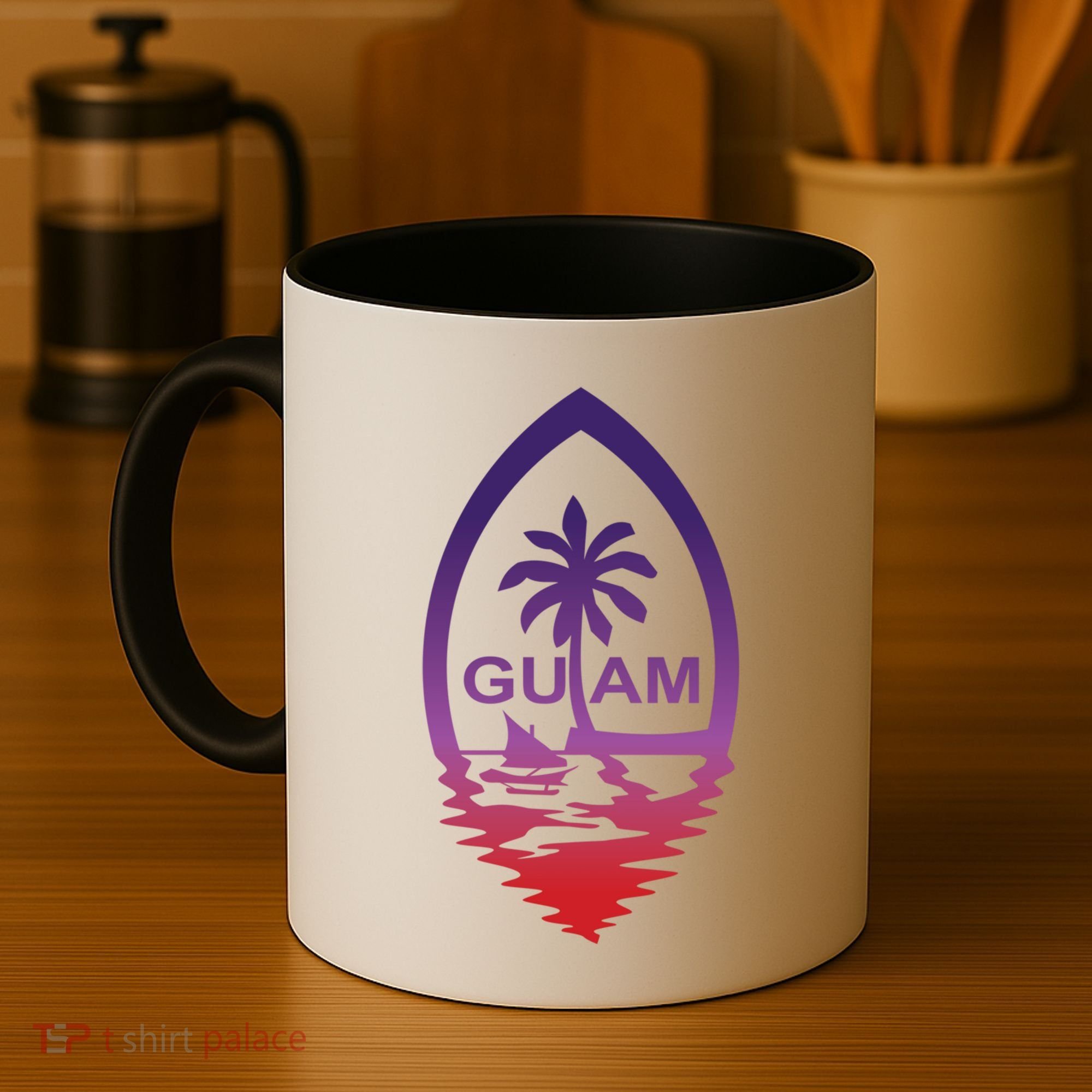 Guam Seal Shimmer Sunset Print Great Gift Cool Gift Coffee Mug