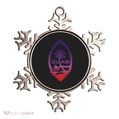 Guam Seal Shimmer Sunset Print Great Gift Cool Gift Ornament