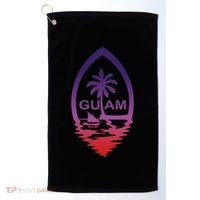 Guam Seal Shimmer Sunset Print Great Gift Cool Gift Golf Towel thumb 0
