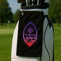 Guam Seal Shimmer Sunset Print Great Gift Cool Gift Golf Towel thumb 2