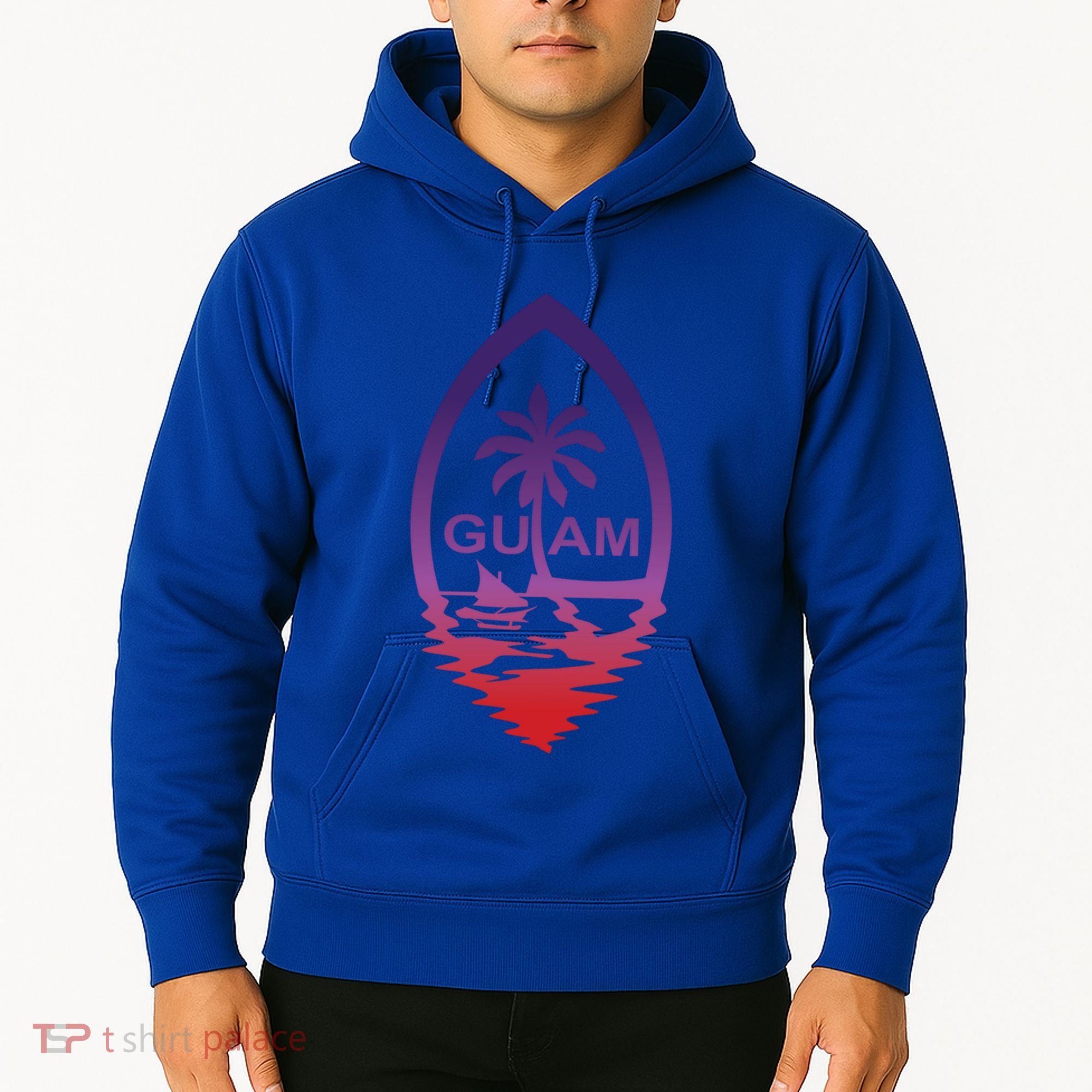 Guam Seal Shimmer Sunset Print Great Gift Cool Gift Hoodie