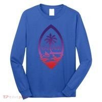 Guam Seal Shimmer Sunset Print Great Gift Cool Gift Long Sleeve Shirt thumb 0