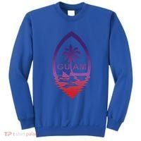 Guam Seal Shimmer Sunset Print Great Gift Cool Gift Sweatshirt thumb 0
