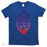 Guam Seal Shimmer Sunset Print Great Gift Cool Gift T-Shirt thumb 0