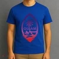 Guam Seal Shimmer Sunset Print Great Gift Cool Gift T-Shirt thumb 3