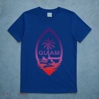 Guam Seal Shimmer Sunset Print Great Gift Cool Gift T-Shirt thumb 5