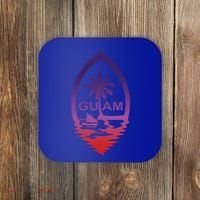 Guam Seal Shimmer Sunset Print Great Gift Cool Gift Coaster thumb 0