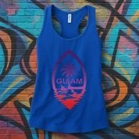Guam Seal Shimmer Sunset Print Great Gift Cool Gift Women's Tank Top thumb 3