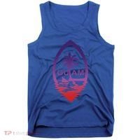 Guam Seal Shimmer Sunset Print Great Gift Cool Gift Tank Top thumb 0
