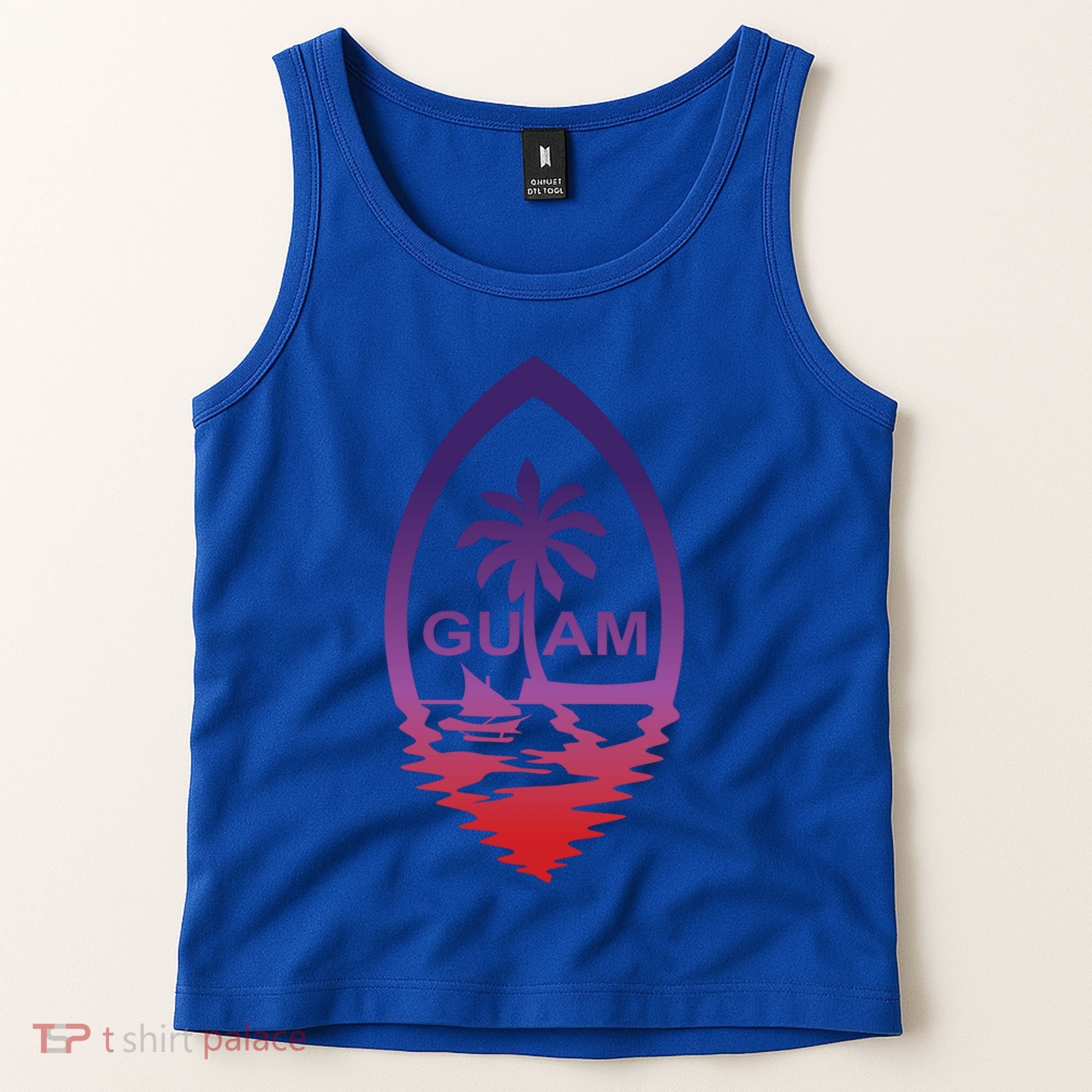 Guam Seal Shimmer Sunset Print Great Gift Cool Gift Tank Top