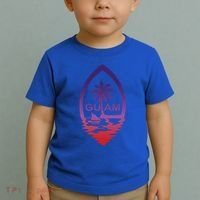 Guam Seal Shimmer Sunset Print Great Gift Cool Gift Toddler T-Shirt thumb 2