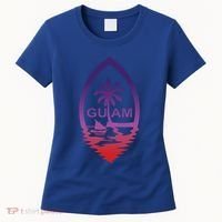 Guam Seal Shimmer Sunset Print Great Gift Cool Gift Women's T-Shirt thumb 0