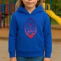 Guam Seal Shimmer Sunset Print Great Gift Cool Gift Kids Hoodie thumb 3